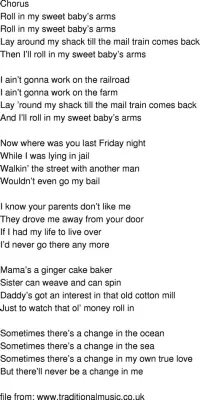 Rollin' In My Sweet Baby's Arms Uma Balada Tradicional com Um Toque de Nostalgia Melancólica e Alegria Radiante